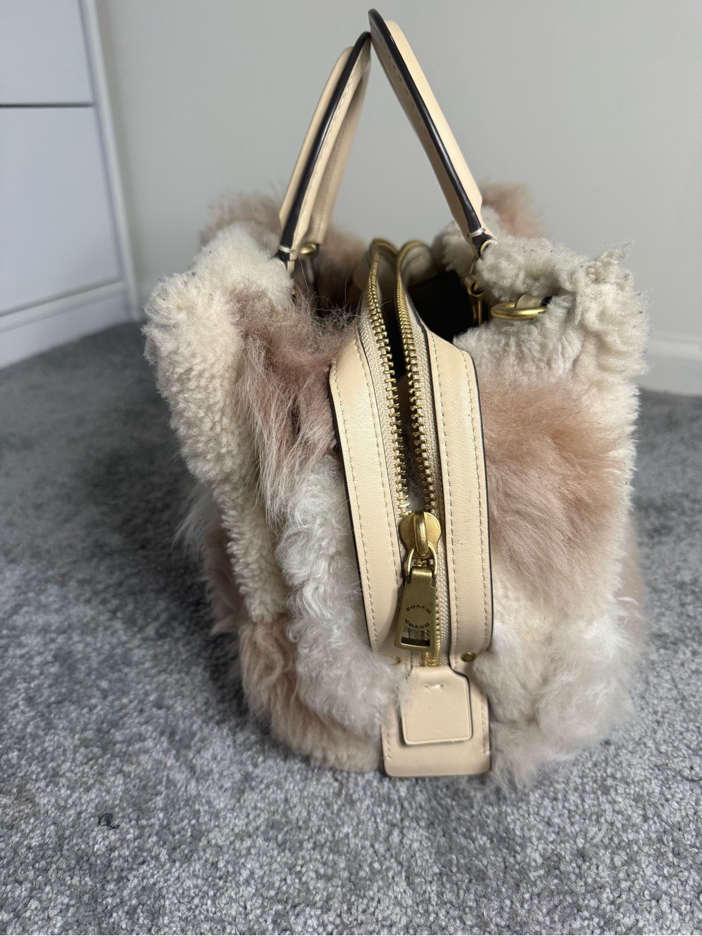 Coach Rogue 25 Shearling Patchwork - Picture 4 of 14